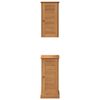 vidaXL Badezimmerm&ouml;bel-Set mit Regal VIGO 2 pcs Braun und Honigbraun