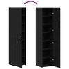 vidaXL Highboard Schwarz Eichen-Optik 40 x 42,5 x 185 cm