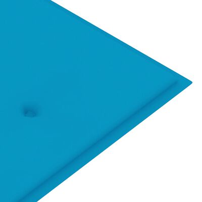 vidaXL Gartenbank-Auflage Blau 150x50x3 cm