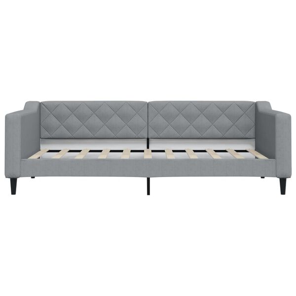 vidaXL Tagesbett Hellgrau 90x190 cm Stoff