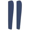 vidaXL Boxspringbett mit Matratze Blau 140x190 cm Stoff