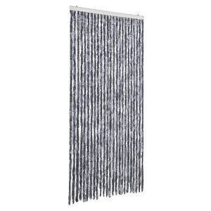 vidaXL Fliegenvorhang Silbern 100x200 cm Chenille