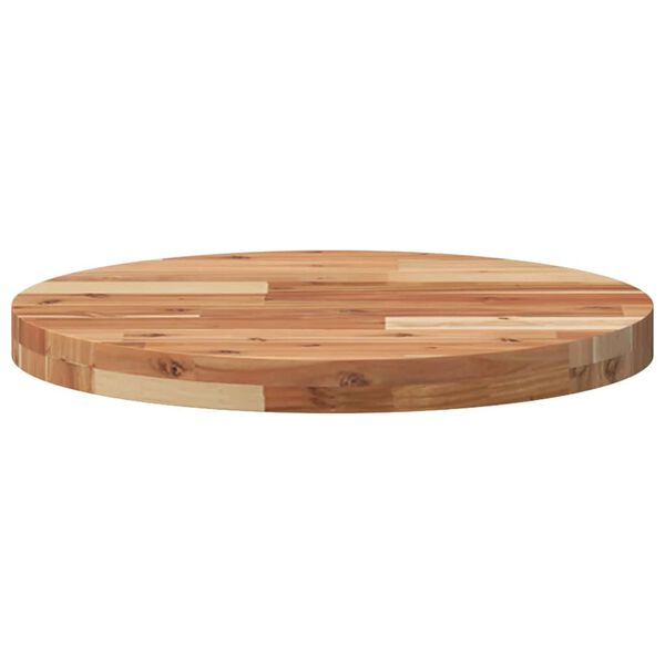 vidaXL Tischplatte Rund &Oslash;50x4 cm Massivholz Akazie