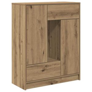 vidaXL Sideboard mit Schubladen und T&uuml;ren Artisan-Eiche 73x31x90 cm
