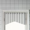 vidaXL Gardinenstangen 2 Stk. Wei&szlig; und Silbern 90-135 cm Aluminium