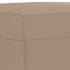 vidaXL Sitzbank Cappuccino-Braun 100x35x41 cm Kunstleder