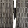 vidaXL Paravent 4-tlg. Grau Poly Rattan