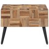 vidaXL Couchtisch Grau 55x55x40 cm Recyceltes Massivholz Teak