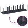 vidaXL Garten Essgruppe 13 pcs Anthrazit Polt Rattan