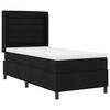 vidaXL Boxspringbett mit Matratze Schwarz 80 x 200 cm Stoff