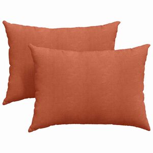 vidaXL Sofakissen 2 St&uuml;ck Rot-Orange 70 x 50 cm Cordstoff