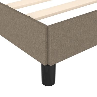 vidaXL Bettgestell ohne Matratze Taupe 180x200 cm Stoff