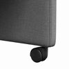 vidaXL Esszimmerst&uuml;hle mit Rollen 2 pcs Dunkelgrau 57 x 67 x 95 cm
