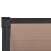 vidaXL T&uuml;rvordach Schwarz 396x90 cm Polycarbonat