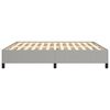 vidaXL Bettgestell ohne Matratze Hellgrau 180x200 cm Stoff