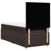vidaXL Boxspringbett mit Matratze Dunkelbraun 90x190 cm Stoff