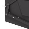 vidaXL H&uuml;hnertretfeeder Schwarz 50 x 40 x 29 cm Kaltgewalzter Stahl
