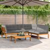 vidaXL 4-tlg. Garten-Sofagarnitur aus Paletten mit Kissen Akazienholz