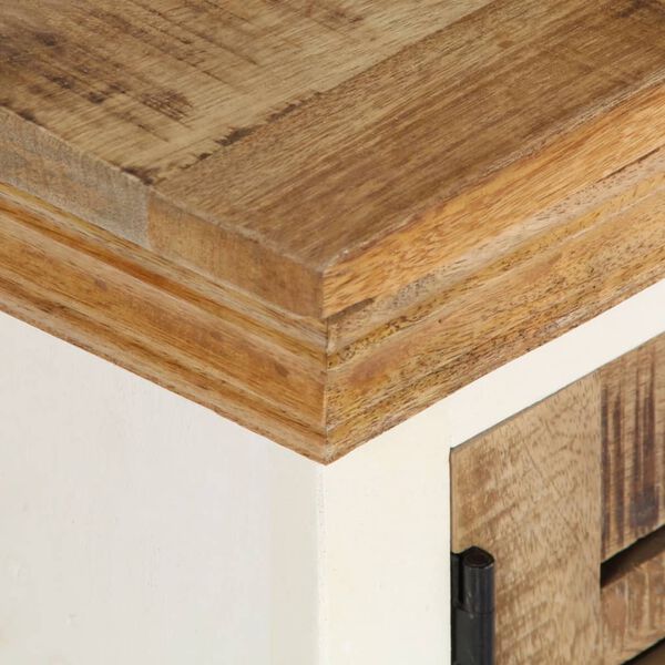 vidaXL TV-Schrank 118x30x40 cm Massivholz Mango