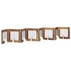 vidaXL Klappbares Hundetor mit St&auml;ndern 8 stk. Altholz 60 cm