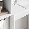 vidaXL Schreibtisch mit Schubladen 2 pcs Wei&szlig;