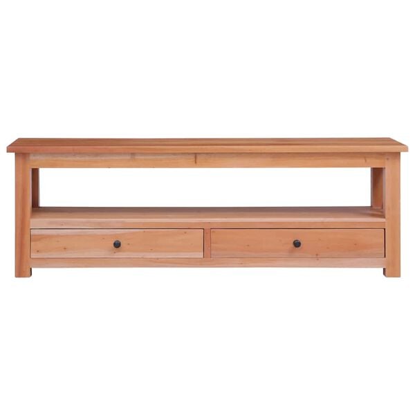 vidaXL TV-Schrank 115x30x40 cm Massivholz Mahagoni
