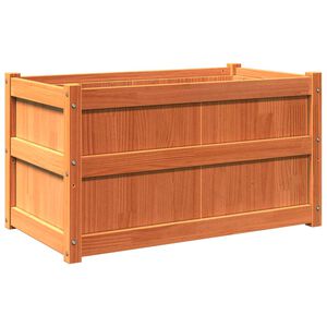 vidaXL Pflanzk&uuml;bel Wachsbraun 90x50x50 cm Massivholz Kiefer