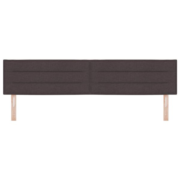 vidaXL Kopfteil mit Kopfteil Dunkelbraun 200 cm Kunstleder