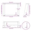 vidaXL Couchtischbeine U-Form 2 Stk. Anthrazit 70x(42-43) cm Stahl
