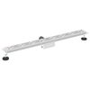 vidaXL Duschabfluss mit Liniendesign Silber 90 cm Edelstahl 304