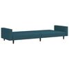 vidaXL Schlafsofa 2-Sitzer Blau Samt