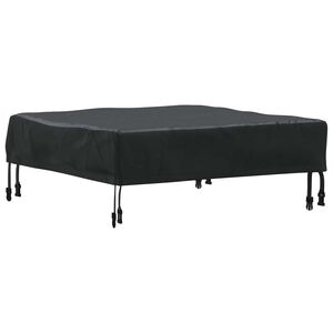 vidaXL Tischdecken 62 x 62 x 15 cm Quadratisch Wasserdicht Schwarz