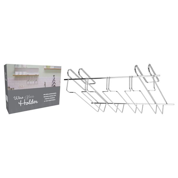 Excellent Houseware Weinglashalter f&uuml;r 12 Gl&auml;ser Metall