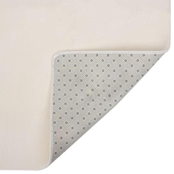 vidaXL Hochflor-Teppich Creme 170x120 cm