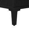 vidaXL Badezimmerm&ouml;bel-Set Wandmontiert 3 pcs Schwarz Eichen-Optik