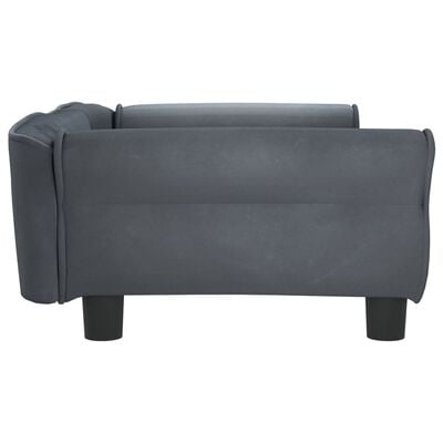 vidaXL Hundebett Dunkelgrau 95x55x30 cm Samt