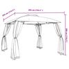 vidaXL Pavillon mit Doppeldach & Netzw&auml;nden Anthrazit 2,93x2,93m Stahl