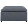 vidaXL Modulares Sofa Fußhocker-Modul Dunkelgrau 100x100x48 cm