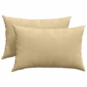 vidaXL Sofakissen 2 St&uuml;ck Grau-Gr&uuml;n 60 x 40 cm Cordstoff