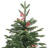 vidaXL K&uuml;nstlicher Weihnachtsbaum Klappbar mit Zapfen & Beeren 240 cm