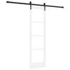 vidaXL Schiebet&uuml;r ORKDAL Wei&szlig; 61 x 198,5 cm Massivholz Kiefer und Glas