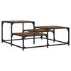 vidaXL Couchtisch R&auml;uchereiche 87,5x87,5x40 cm Holzwerkstoff