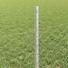 vidaXL Zaun mit Pfosten Silber 0,5 x 25 m Stahl