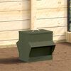 vidaXL H&uuml;hnerf&uuml;tterer Olive Gr&uuml;n 40,5 x 45 x 41 cm Kaltgewalzter Stahl