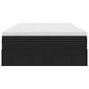 vidaXL Aufbewahrungsbett mit Matratze Schwarz 120 x 200 cm Samt