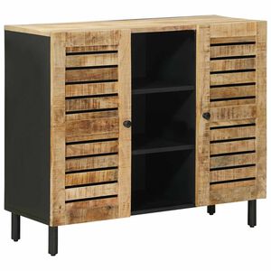 vidaXL Stauraumschr&auml;nke Natur 90 x 33 x 75 cm Massivholz Mango