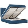 vidaXL Ottoman-Bett mit Matratze Blau 140x200 cm Stoff