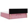vidaXL Ottoman-Bett mit Matratze Rosa 160x200 cm Samt