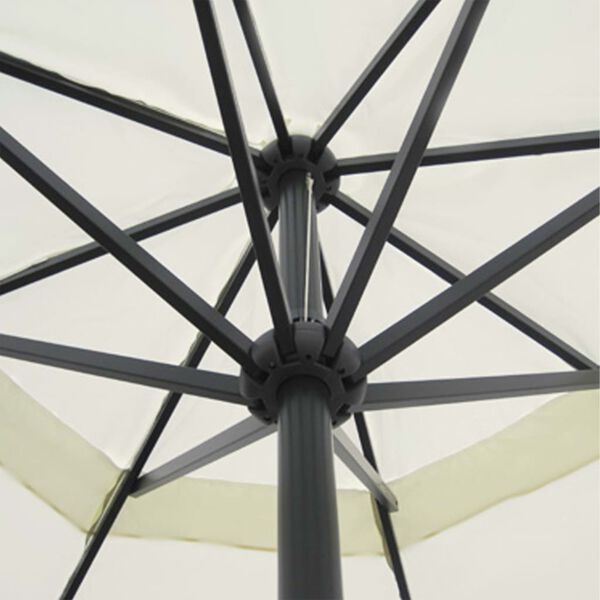 vidaXL Sonnenschirm Wei&szlig; Aluminium 500 cm