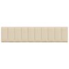 vidaXL Kopfteil-Kissen "Hanko" Creme 200 cm Stoff